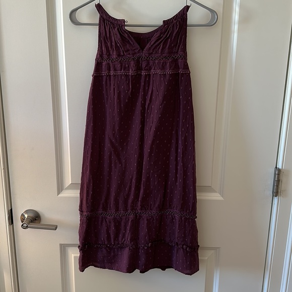 Plum Halter Mini Dress - Picture 2 of 2